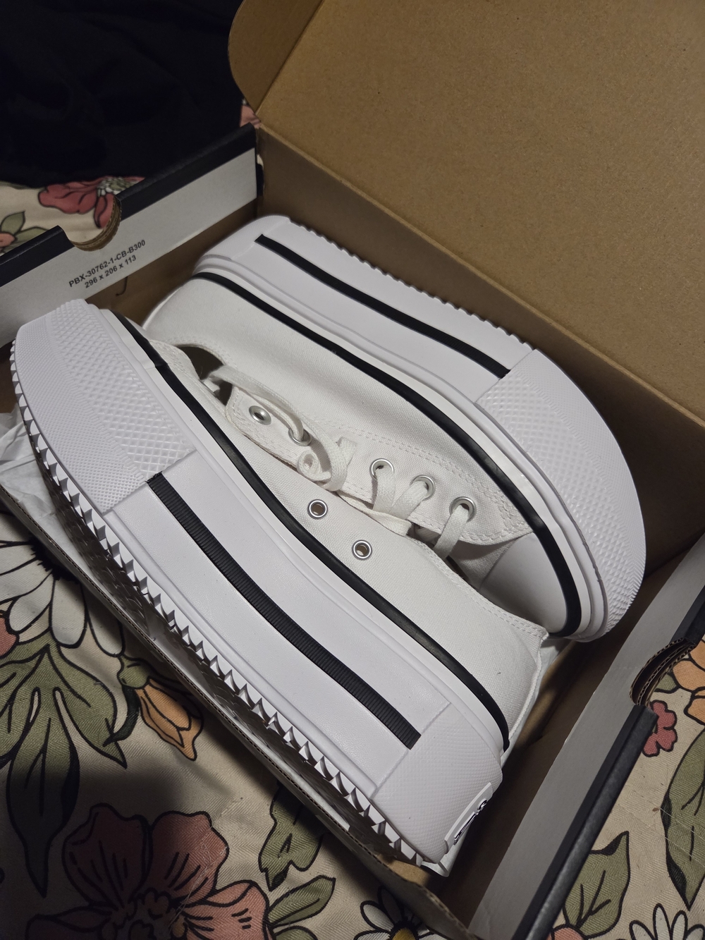 Converse White Platform Sneakers